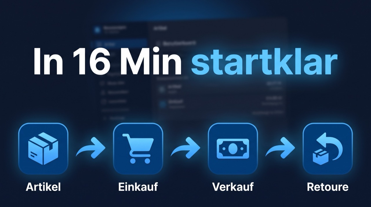 Vorschaubild: In 16 Minuten startklar – Artikel, Einkauf, Verkauf, Retoure